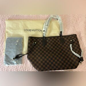 Louis Vuitton Dark Brown Checkered Tote